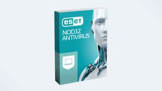 Box art for ESET NOD32 Antivirus, 2021 edition.