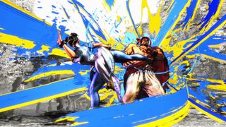 Street Fighter 6 Chun-Li vs. Ryu colorful