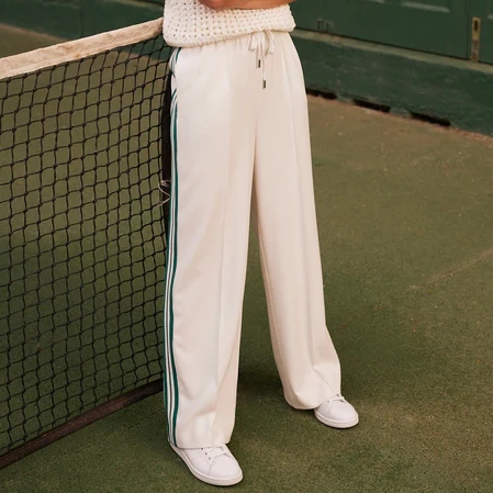 Mint Velvet Side Stripe Drawstring Trousers