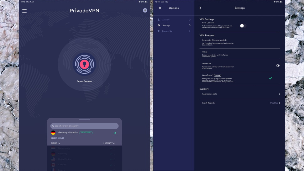 PrivadoVPN Android App