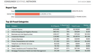 The FTC Data Book showing statistics on fraud