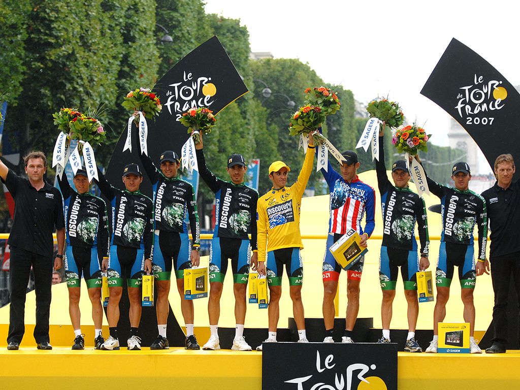 The Discovery Channel team won the team classification as well as Contador's general classification