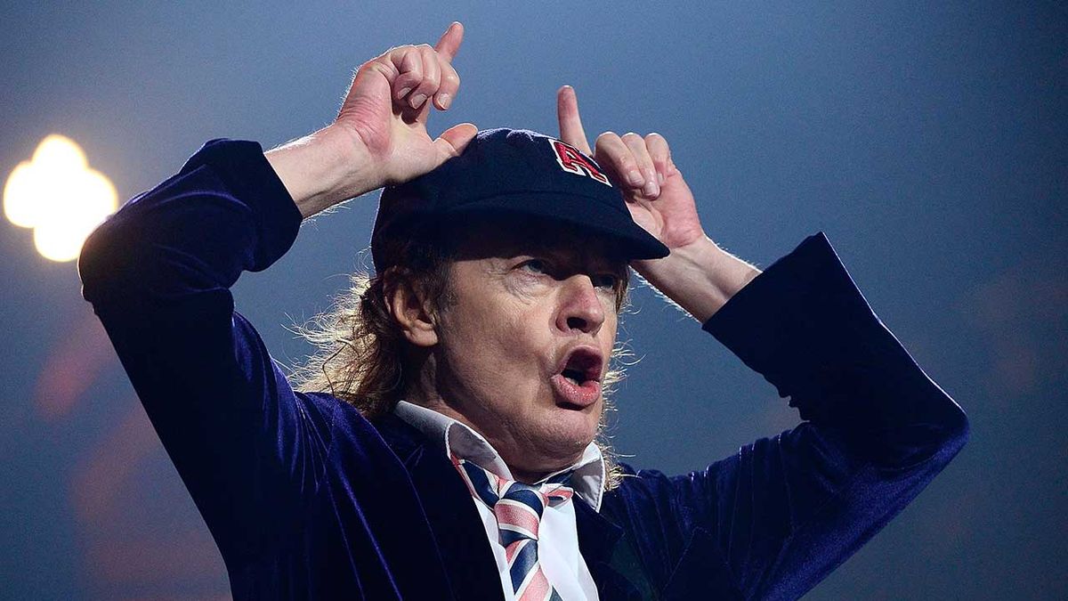 Angus Young onstage