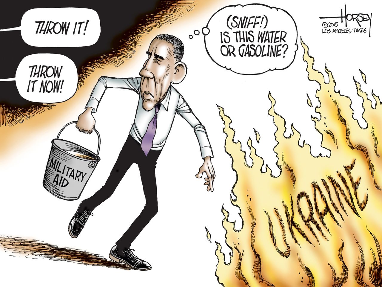 Obama cartoon world Ukraine