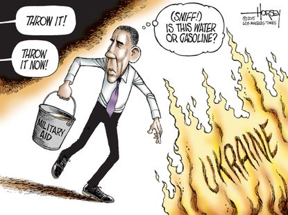 Obama cartoon world Ukraine