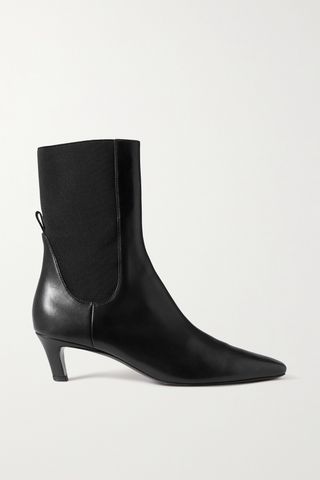 + Net Sustain the Mid Heel Leather Ankle Boots
