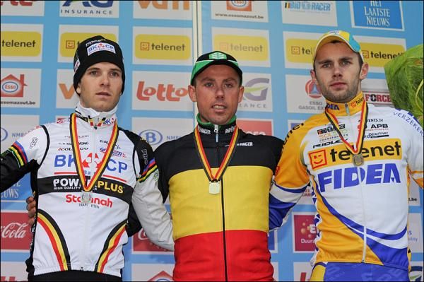 Albert, Nys and Peeters on the podium