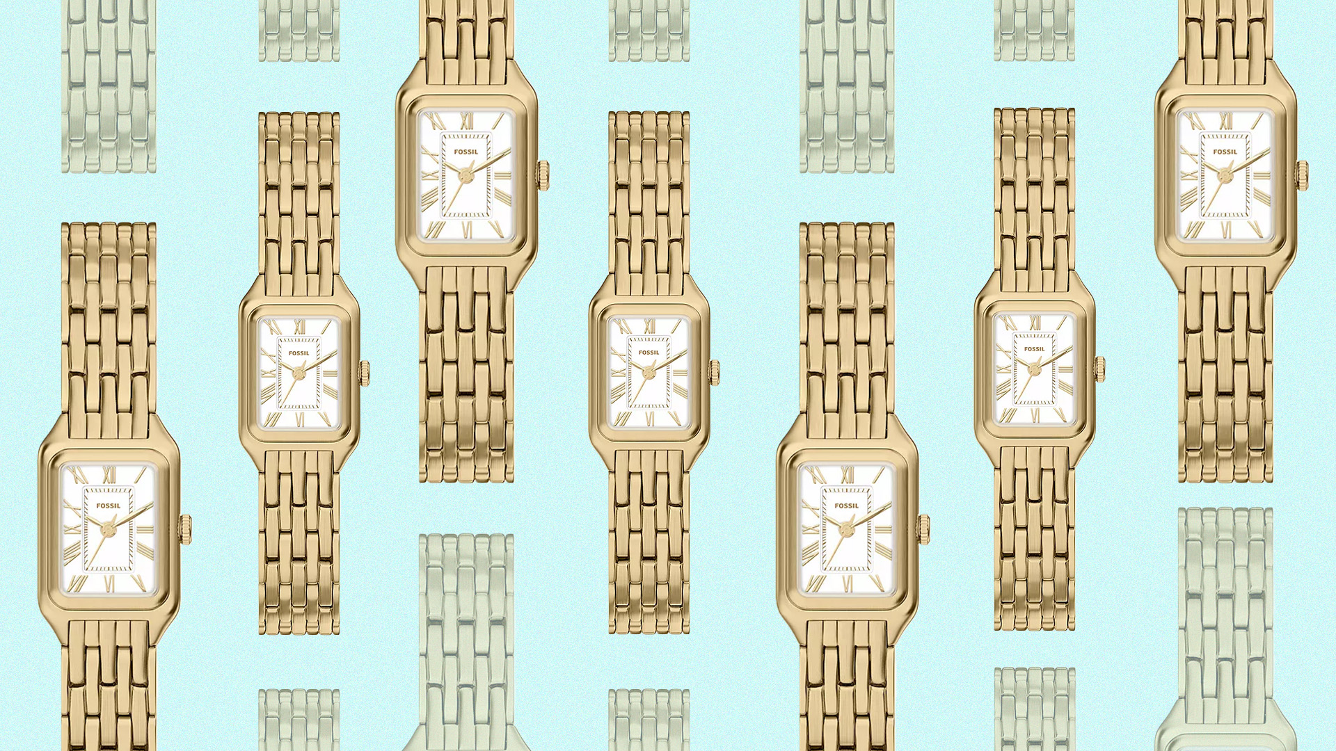 fossil gold watch women's