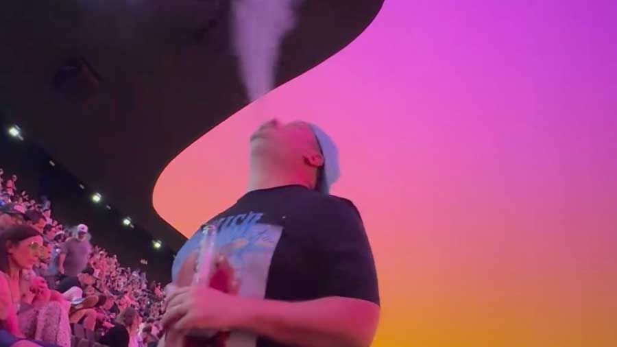 Acid Farts exhaling at The Sphere in Las Vegas