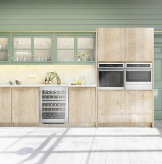 mint green kitchen trends 2022 green cabinets wood cupboards