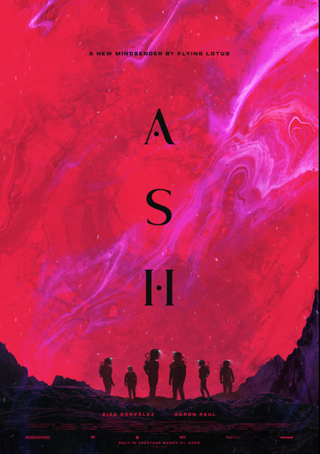 A movie poster depicting astronauts gazing up at a swirling purple-red cloud