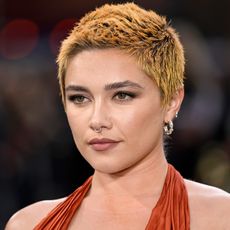 Florence Pugh promoting Oppenheimer