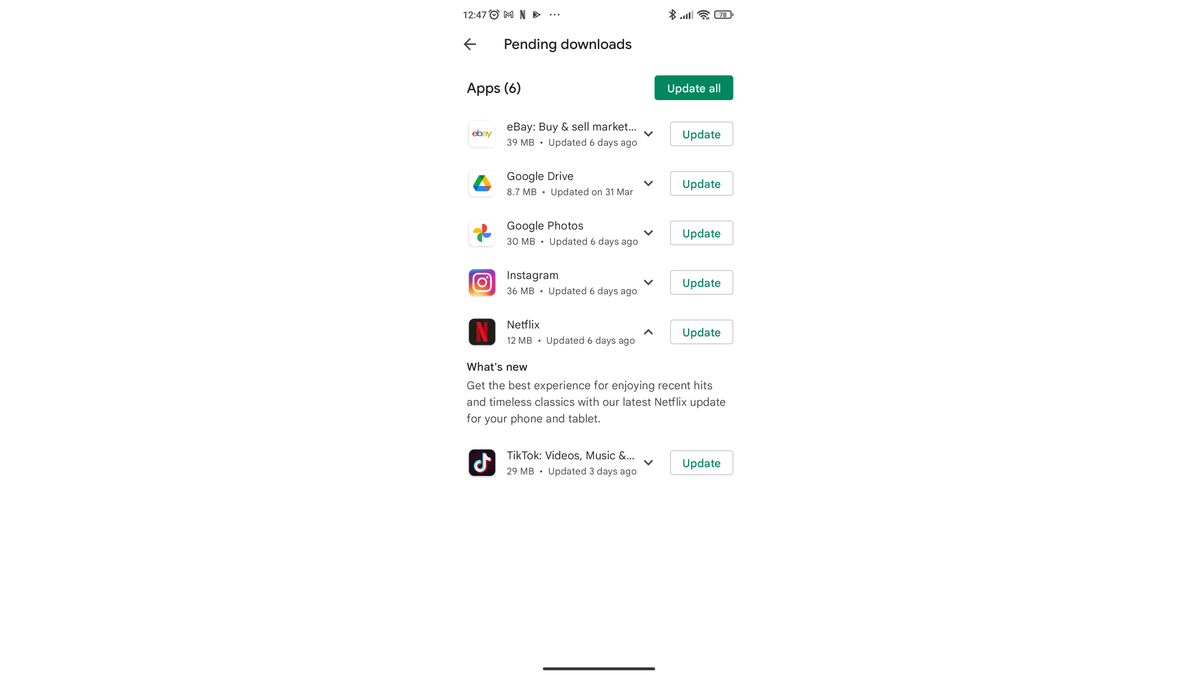 How to update Android apps