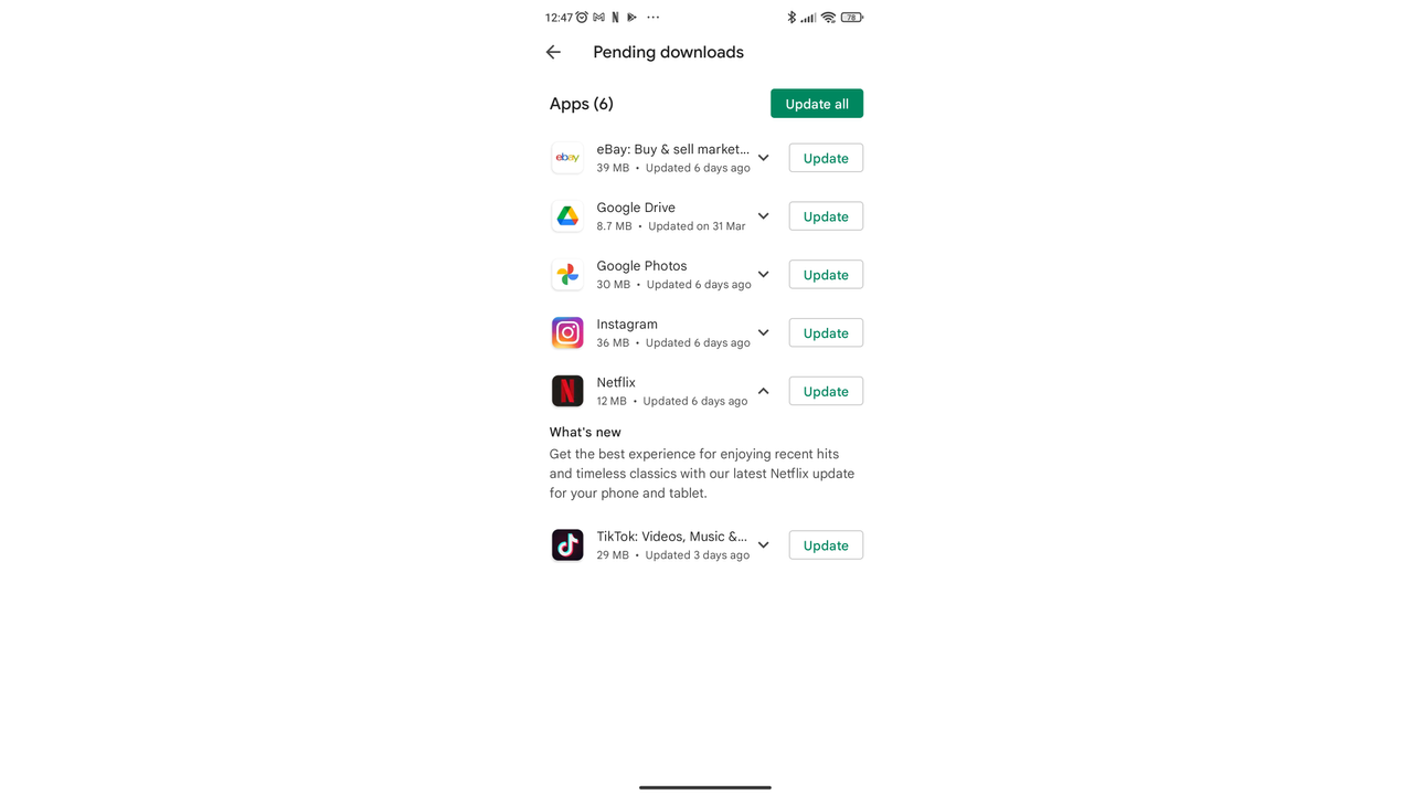 How to update Android apps