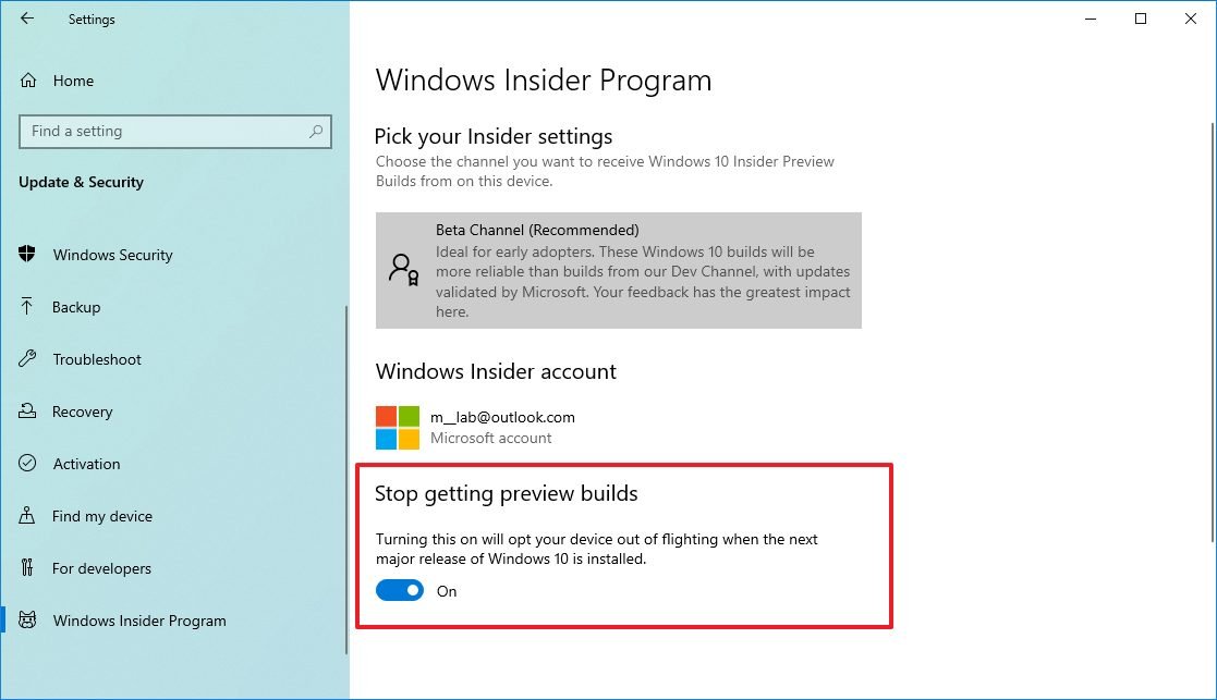 How To Opt-out Of The Windows Insider Program Now That The October 2020 ...