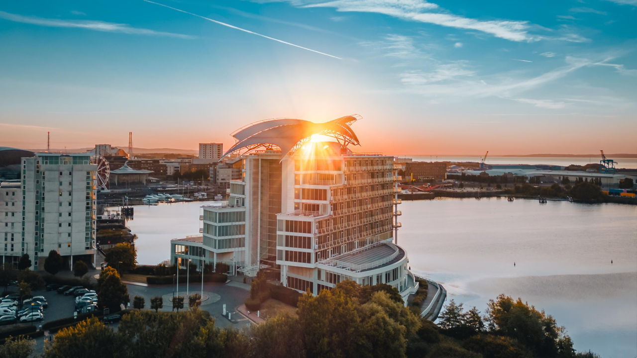 voco St. David’s has a waterfront location at Cardiff Bay