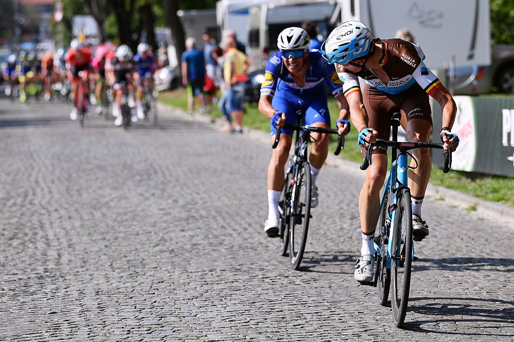 Oliver Naesen of Belgium and Team AG2R La Mondiale during stage 7 at BinckBank Tour