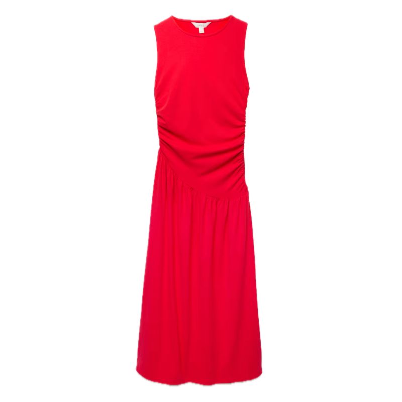 M&amp;amp;S, Jersey Ruched Midaxi Drop Waist Dress