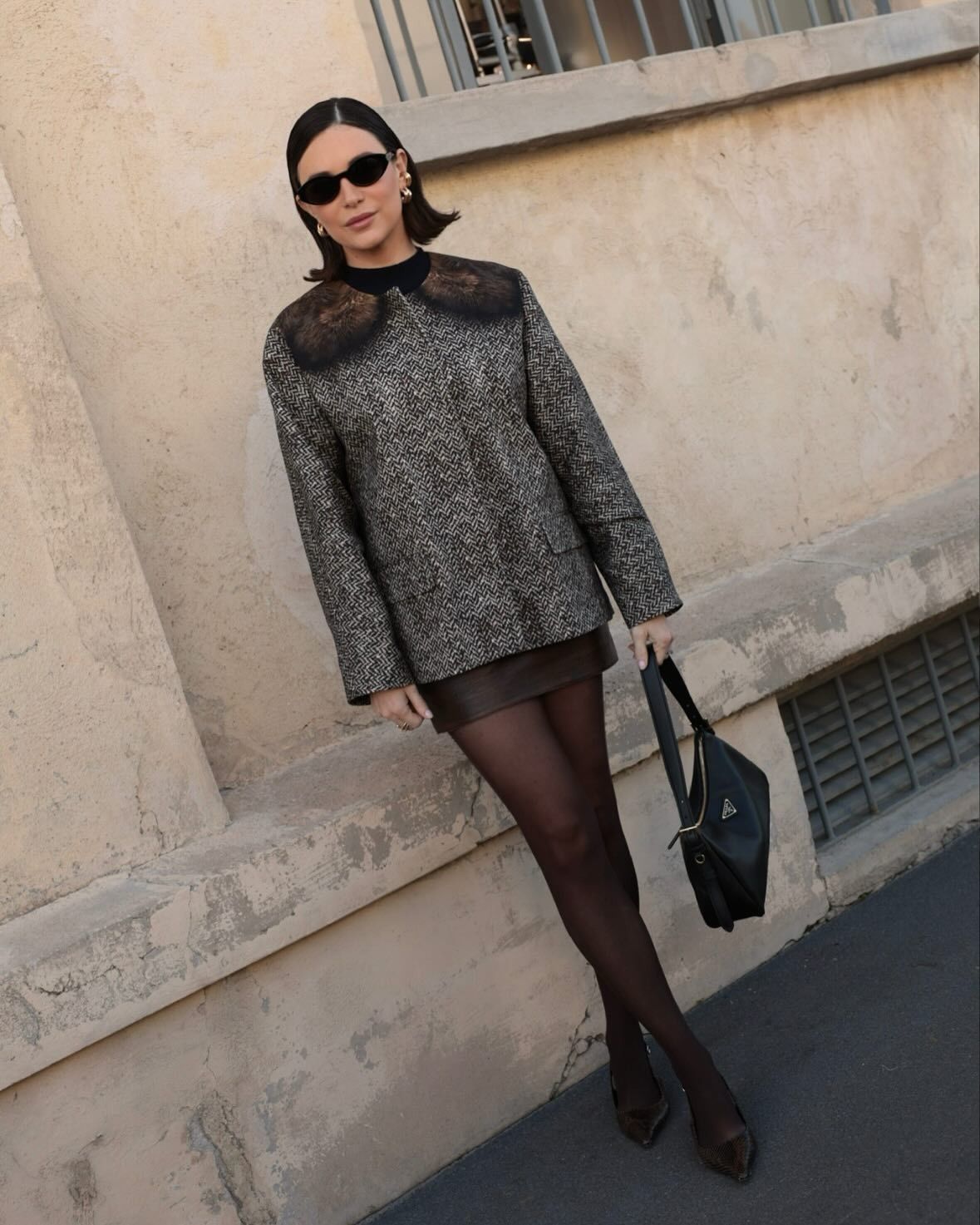 April Hennig at Paris fashion week