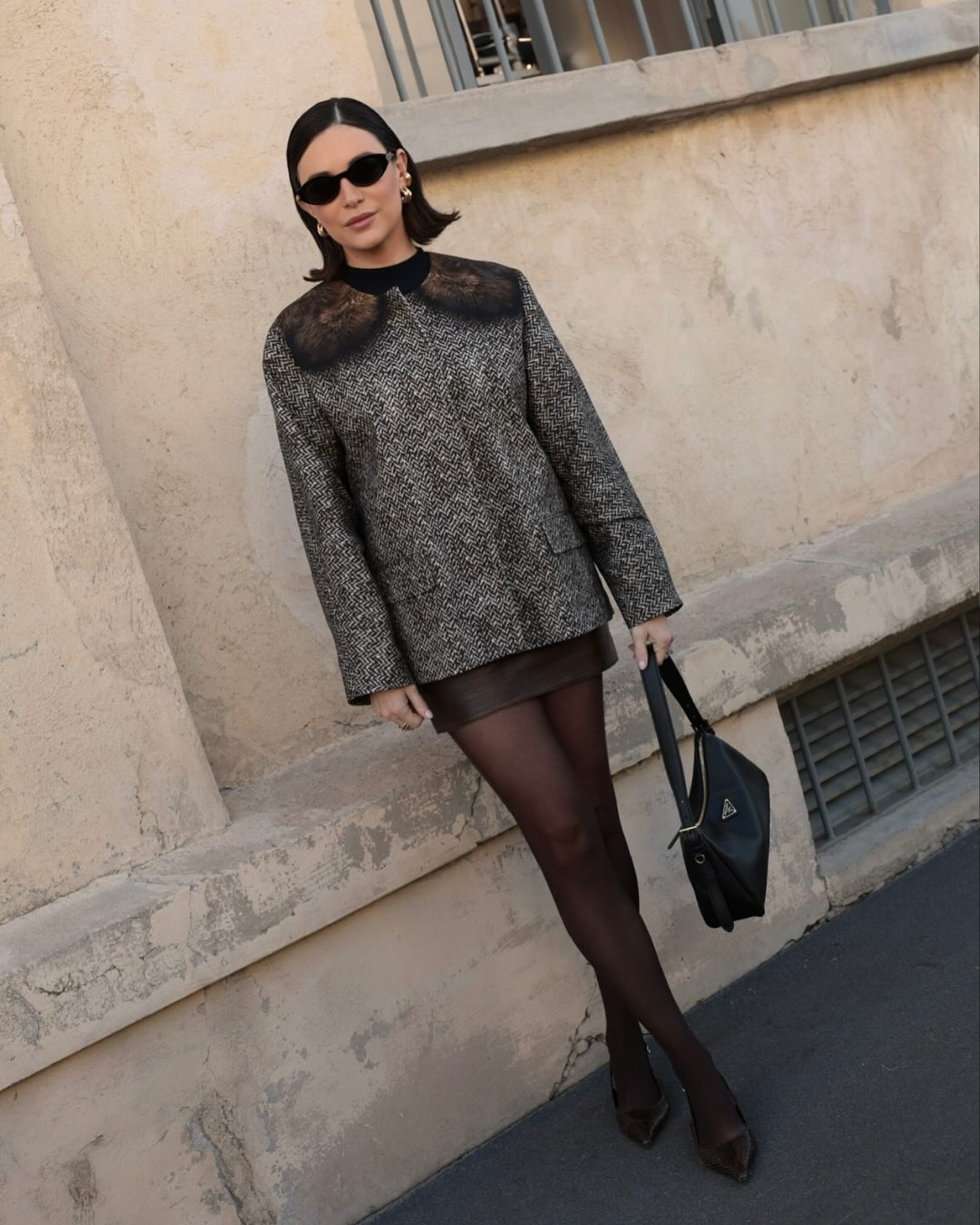 April Hennig at Paris fashion week