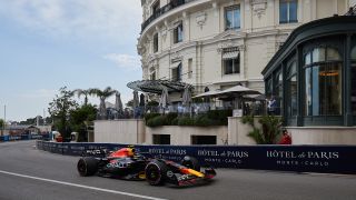 Sergio Perez of Mexico and Oracle Red Bull Racing drives on track during the F1 Grand Prix of Monaco at Circuit de Monaco on May 28, 2023 in Monte-Carlo, Monaco