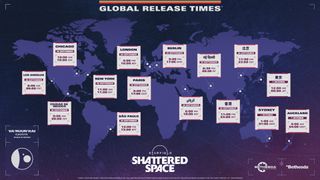 Starfield Shattered Space DLC release times