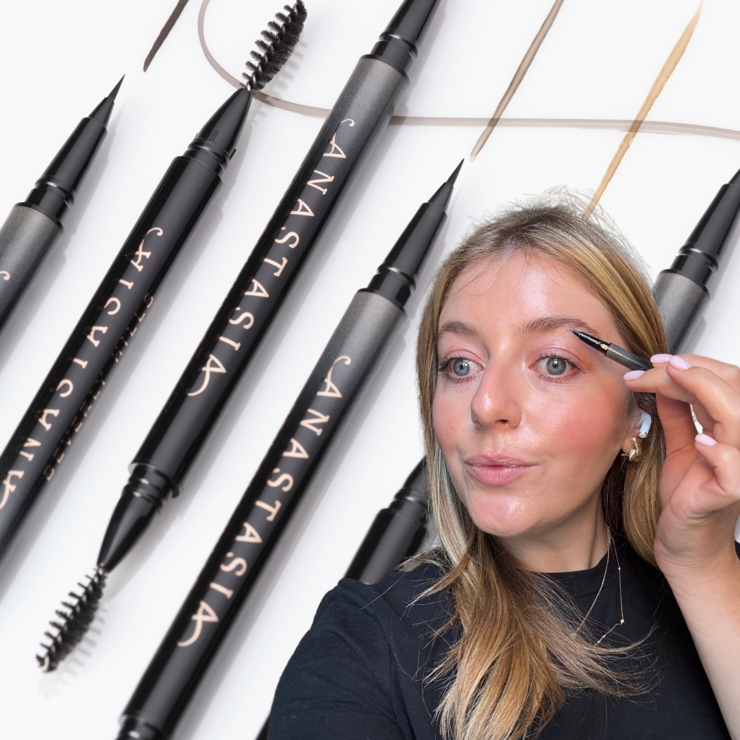 samantha holender using abh brow pencil