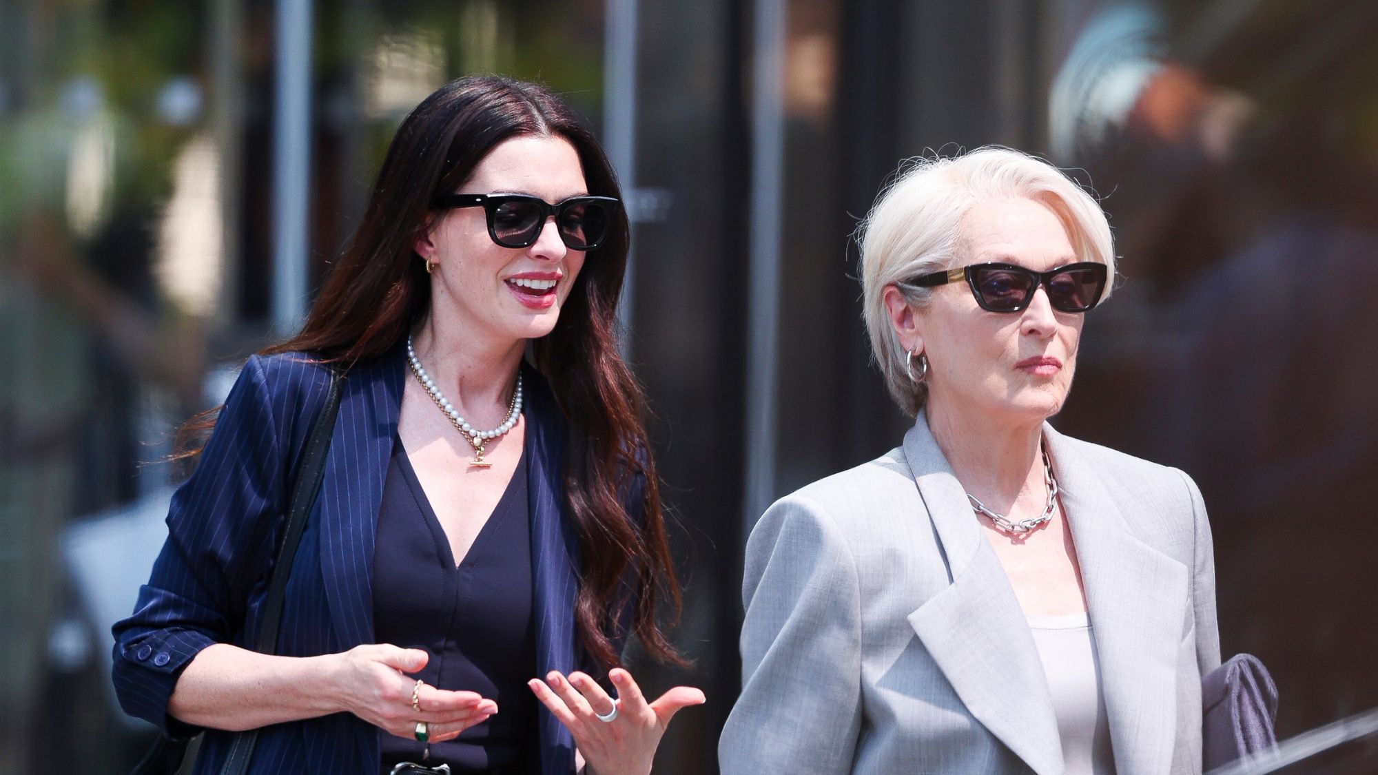 Anne Hathaway and Meryl Streep film 'The Devil Wears Prada 2'