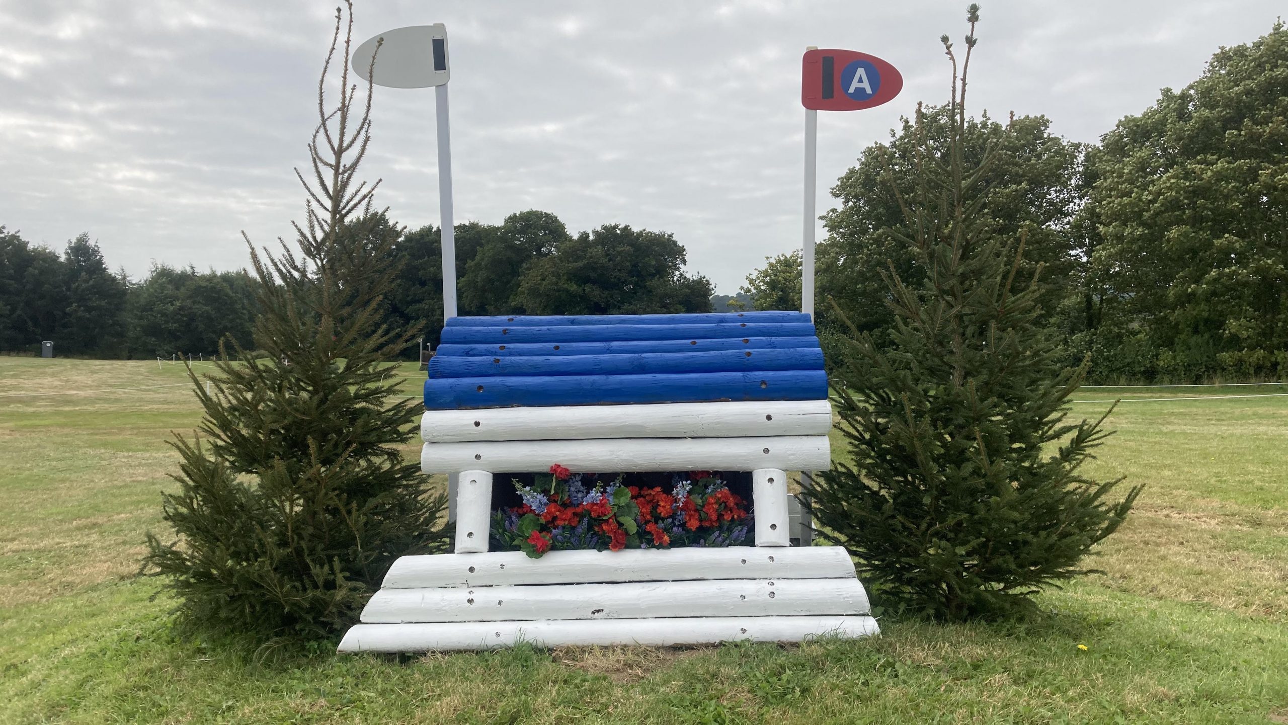 Bicton Horse Trials cross-country course: five-star fence 23a