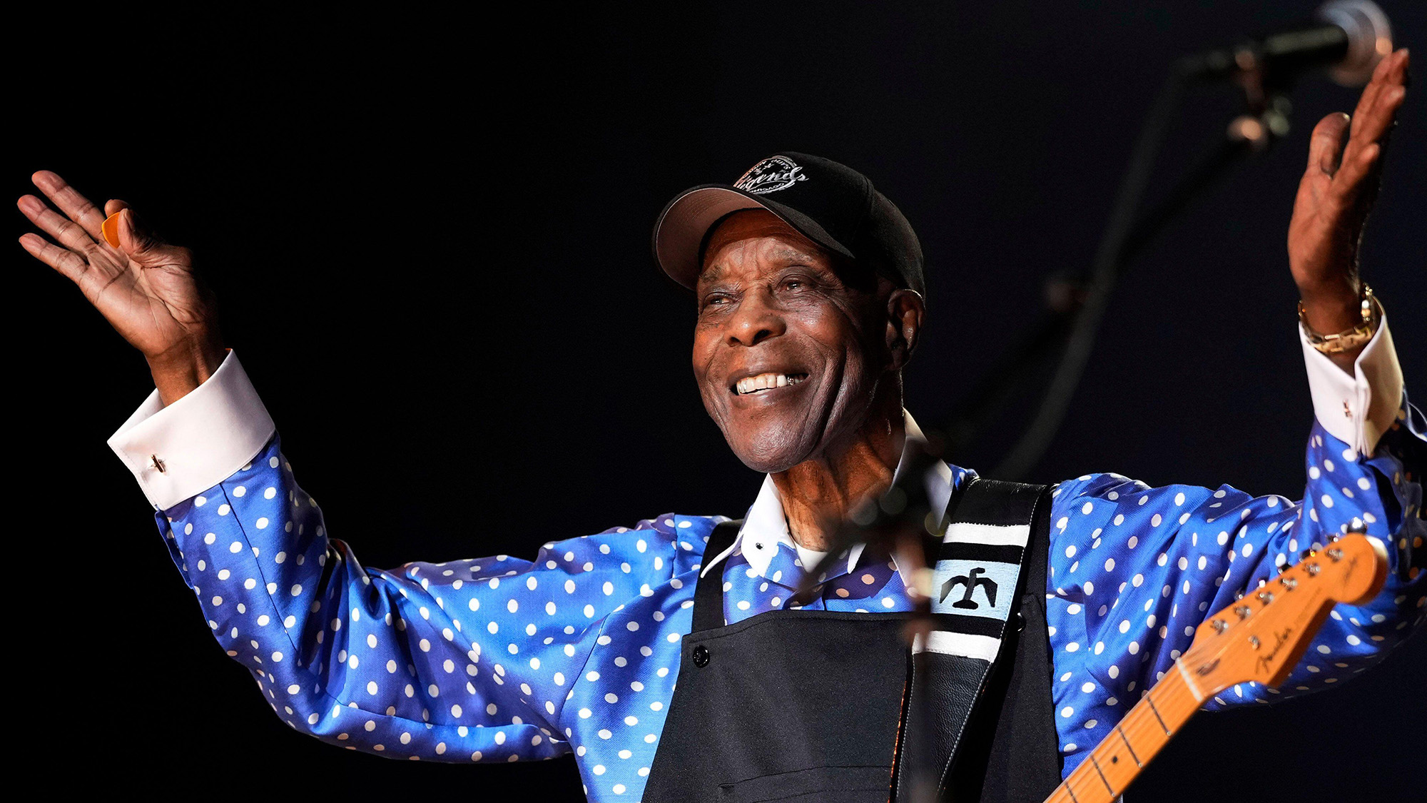 Buddy Guy performs at Buddy's Got the Blues during a 90th Birthday Concert Celebration at the Radio City Music Hall in New York, Thursday, Oct. 1, 2026.