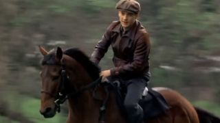 Tobey Maguire riding Seabiscuit