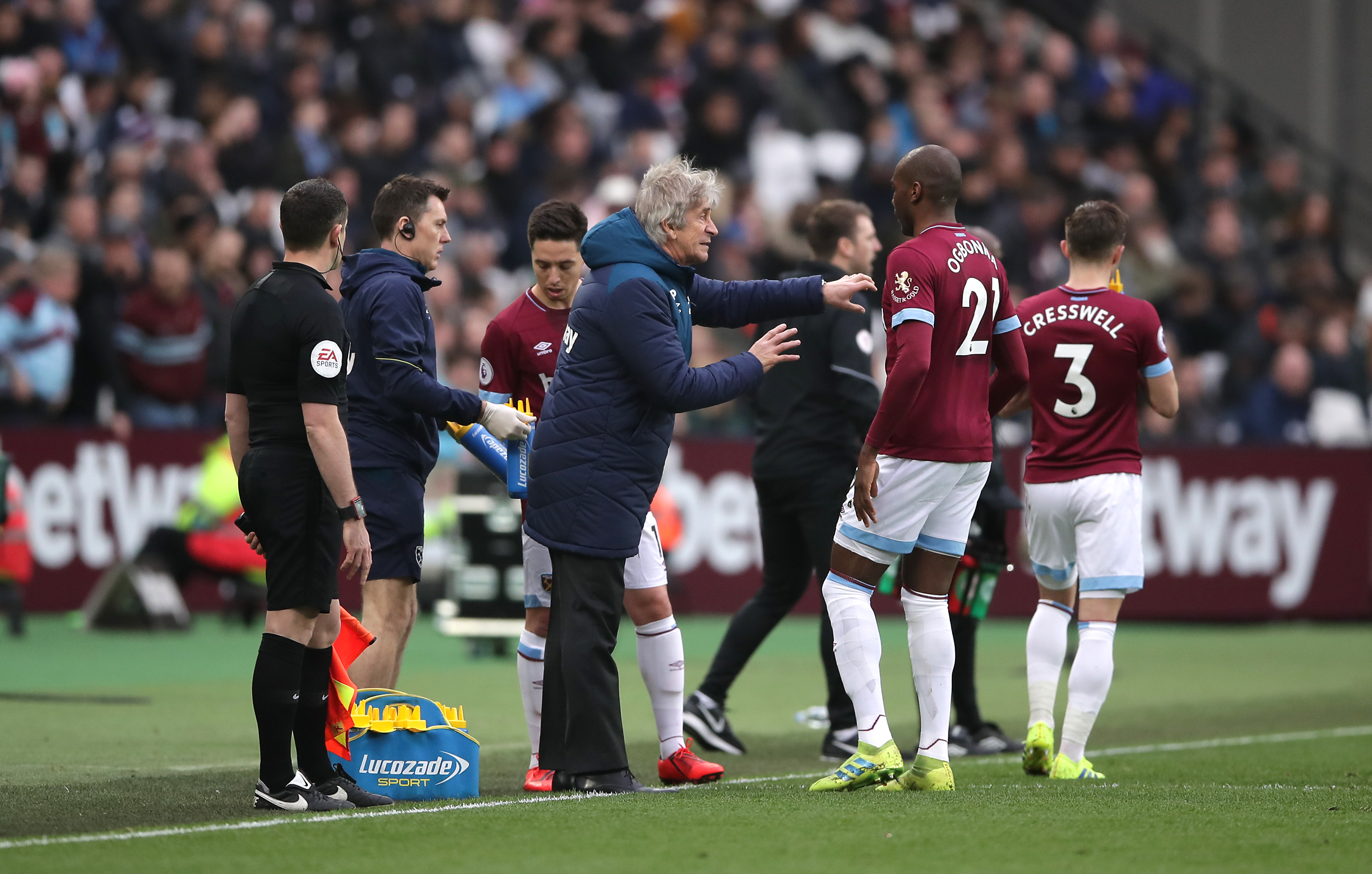 West Ham United v Huddersfield Town – Premier League – London Stadium