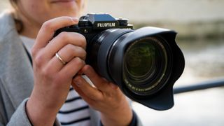 Fujifilm X-T5 in-hand