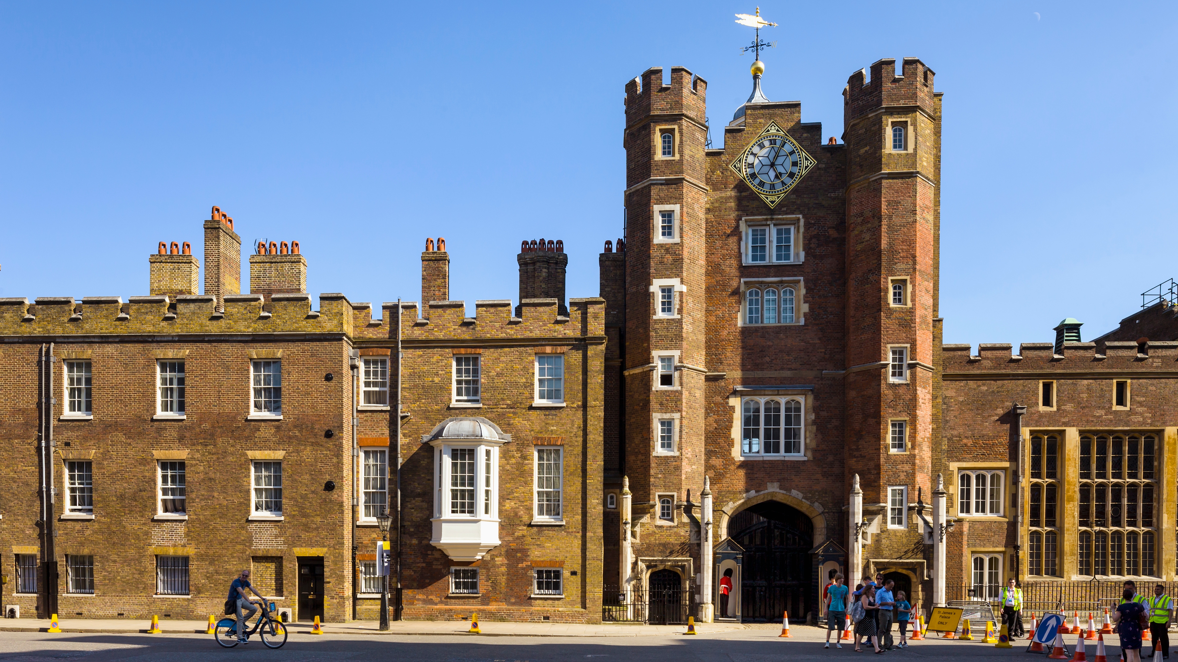 An exterior view of St James's Palace