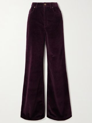 The Flare Cotton-Blend Corduroy Flared Pants