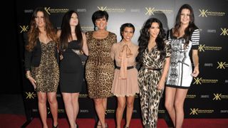 L-R: Khloe Kardashian, Kylie Jenner, Kris Jenner, Kourtney Kardashian, Kim Kardashian and Kendall Jenner