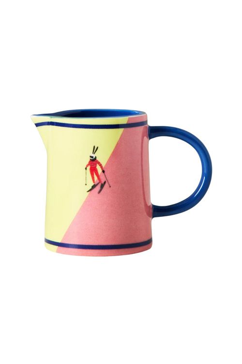 Apr&egrave;s Ski Handpainted Stoneware Creamer