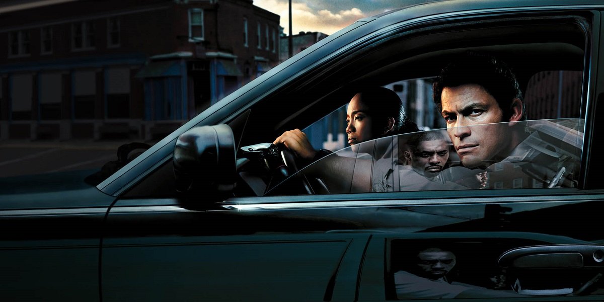 Dominic West , Sonja Sohn, and Idris Elba in The Wire