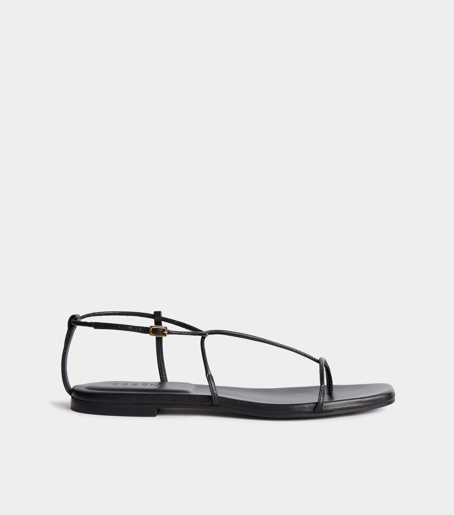 The Evening Sandal - Black - Black / Leather / 35