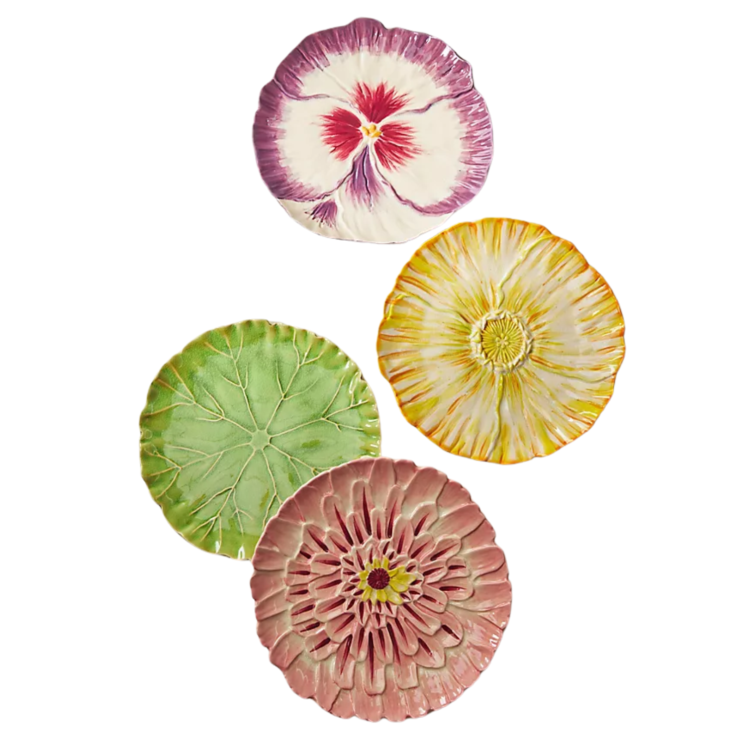 A set of four Lilypad Side Plates from Anthropologie