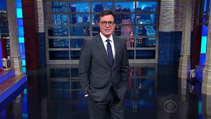 Stephen Colbert questions God's endorsement of Donald Trump