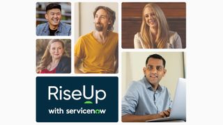 Screenshot of Riseup with Servicenow website