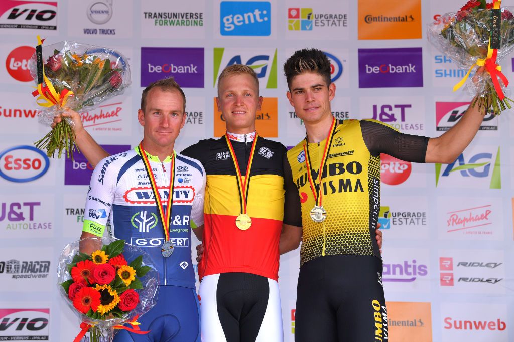 The podium finishers