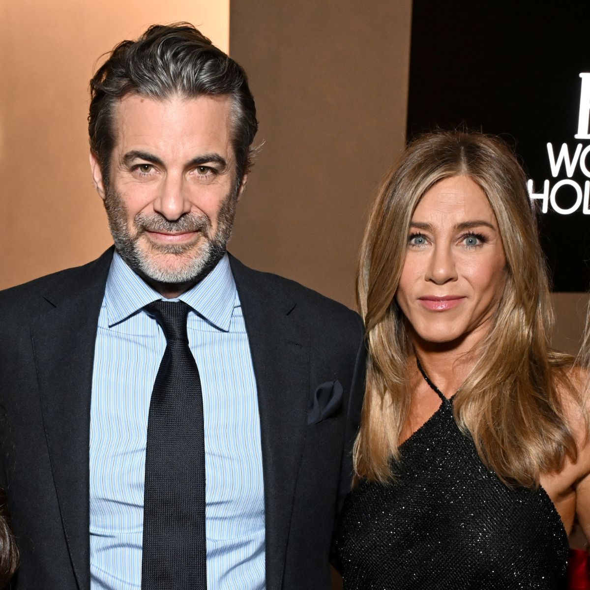 Jennifer Aniston and Jim Curtis attend ELLE's 2025 Women in Hollywood Celebration