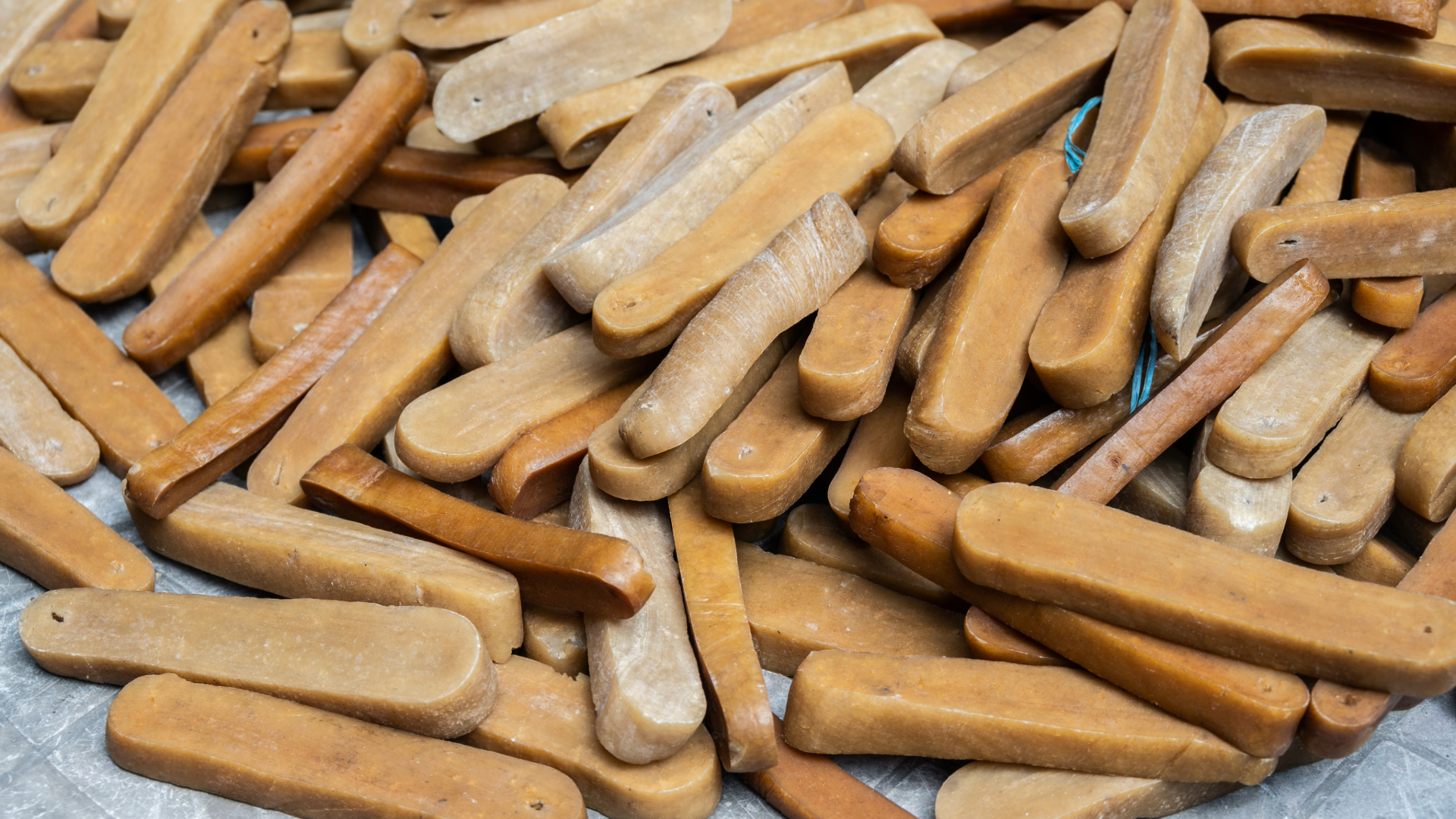 A pile of yak chews