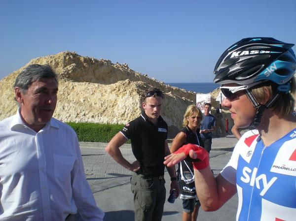 Two Eddys: Merckx and Boasson Hagen