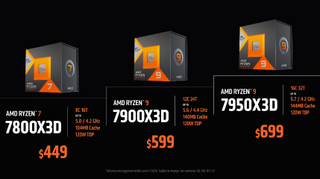 AMD Ryzen 7000X3D CPUs with 3D V Cache will start shipping later