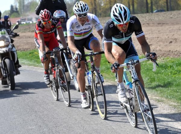 Paris-Roubaix: The key moment of the race? Alessandro Ballan and Thor Hushovd refuse to work with Fabian Cancellara.