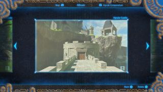 Image clue for the Hyrule Castle Breath of the Wild Captured Memories collectible
