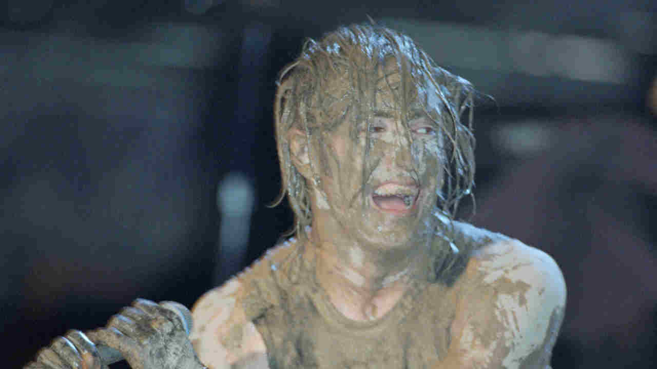 Trent Reznor performing onsyage at Woodstock 94